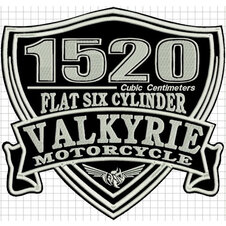 Nášivka Valkyrie šedá